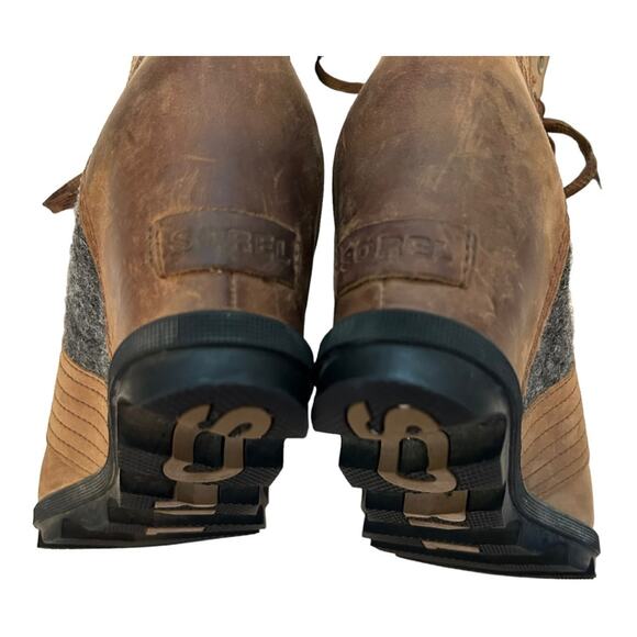 Sorel Lexie Wedge Boots Tobacco Brown Winter Waterproof Size 11 - Picture 4 of 12